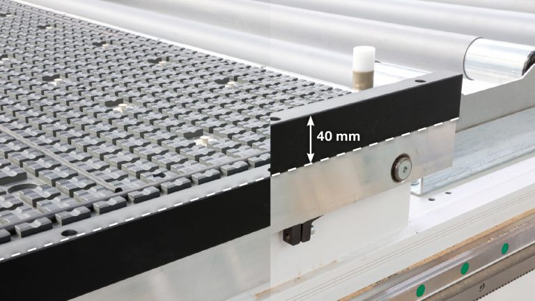 מסילות ההדרכה הסטנדרטיות מאפשרות מיקום מדויק