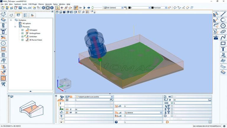 תכנות של חלקי עבודה מורכבים עם התוספת קאם